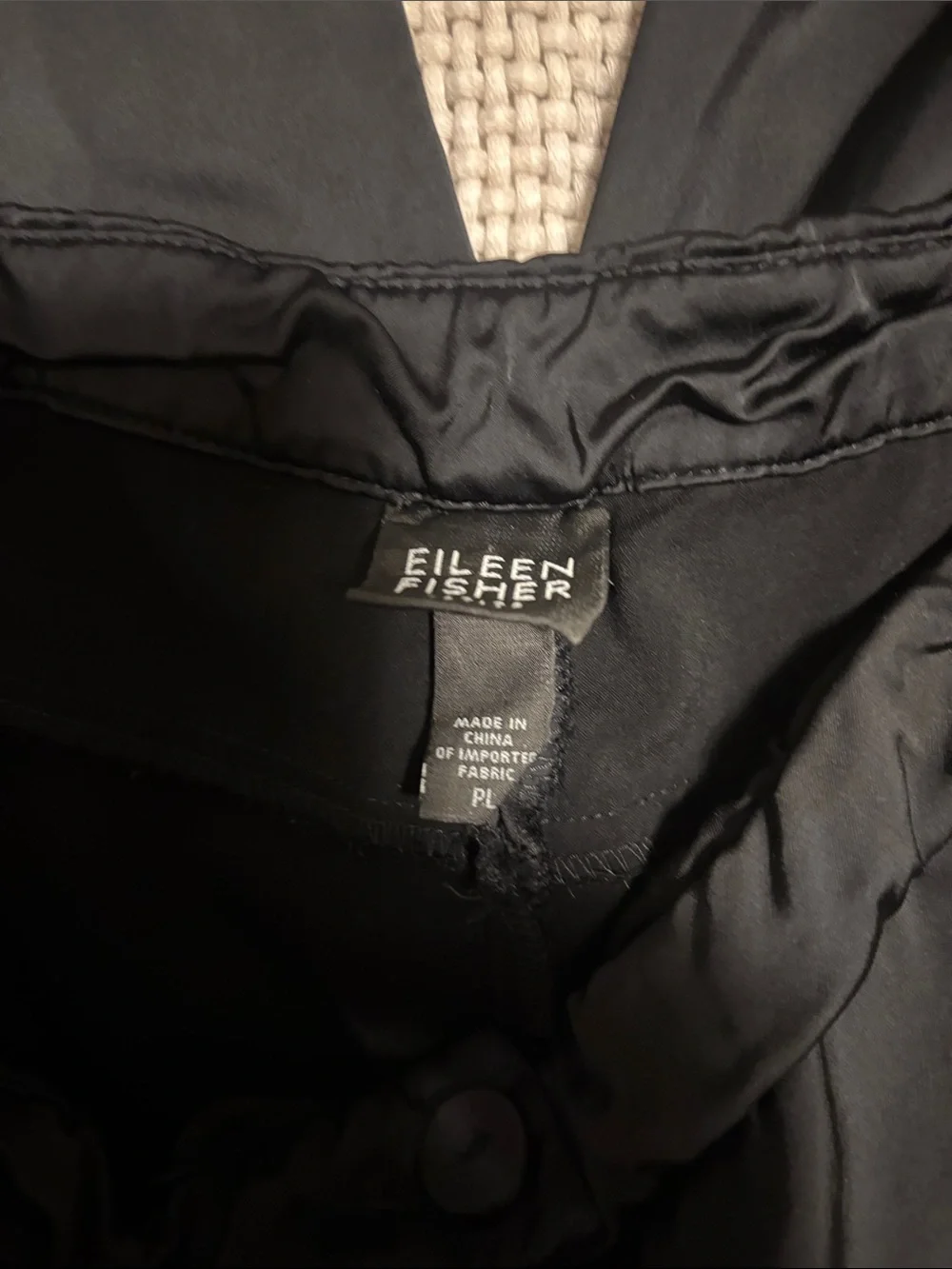 Eileen Fisher Black Wide-Leg Pants - Picture 3 of 5